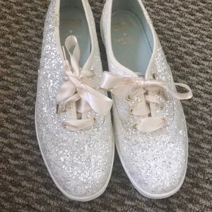 Kate Spade Keds Sparkly Sneakers Bridal